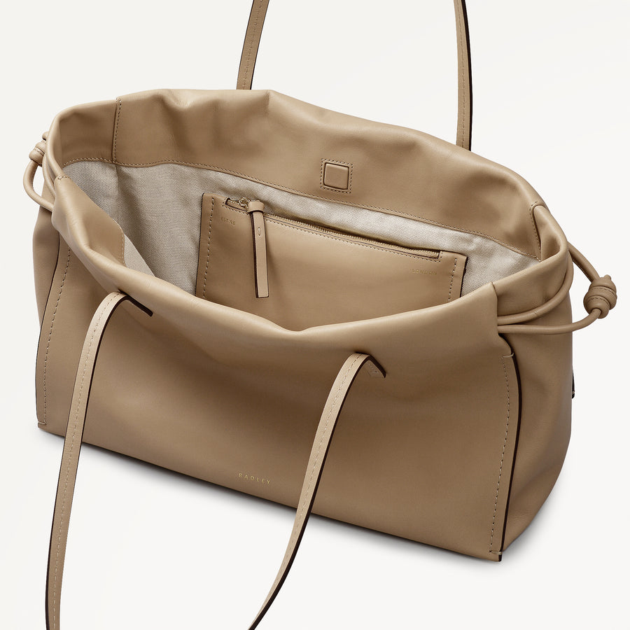 The Roxburgh Large Drawstring Shoulder Sahara - 113839