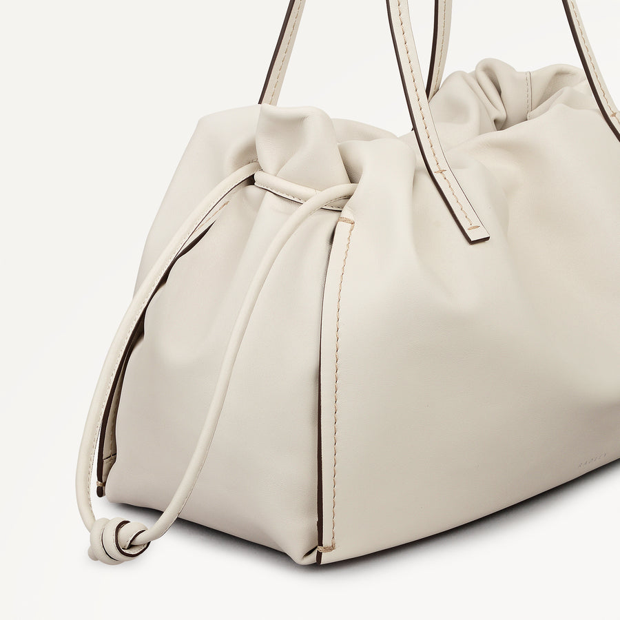 The Roxburgh Large Drawstring Shoulder Salt - 113840