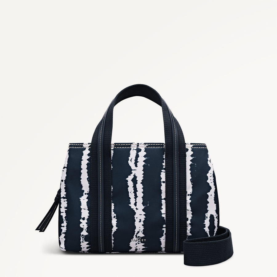 Halley Row - Tie Dye Stripe Medium Ziptop Grab Naval - 113846