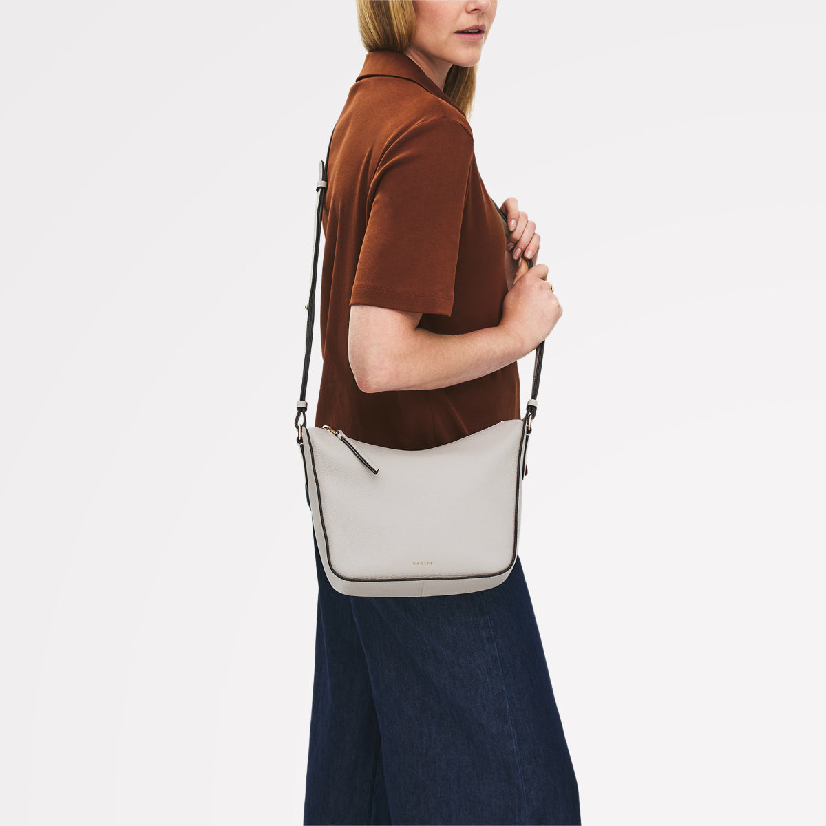 Oak Street Medium Ziptop Cross Body Shell - 113853