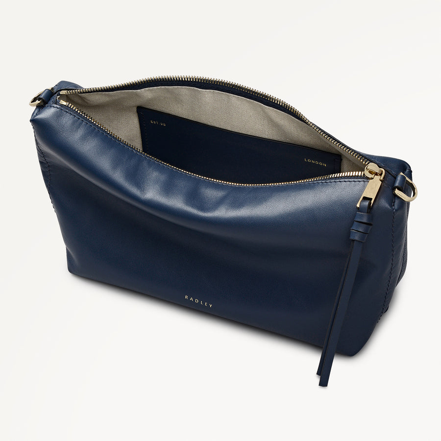Eden Row Small Ziptop Cross Body Naval - 113865