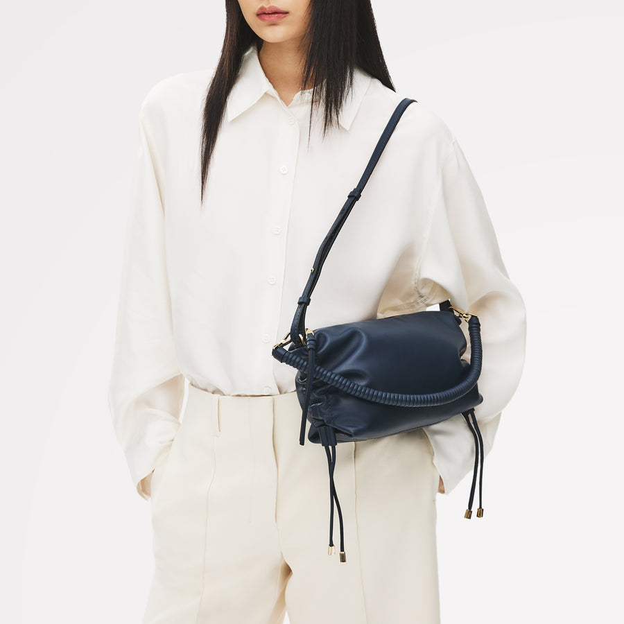 Eden Row Small Ziptop Cross Body Naval - 113865