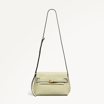 The Christina Small Flapover Cross Body Lemongrass