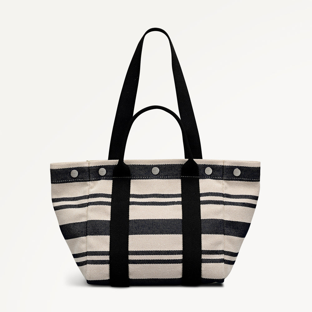 Hadleigh Place - Stripe Medium Open Top Tote Natural - 113874