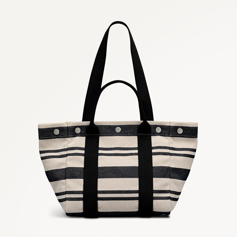 Hadleigh Place - Stripe Medium Open Top Tote Natural - 113874