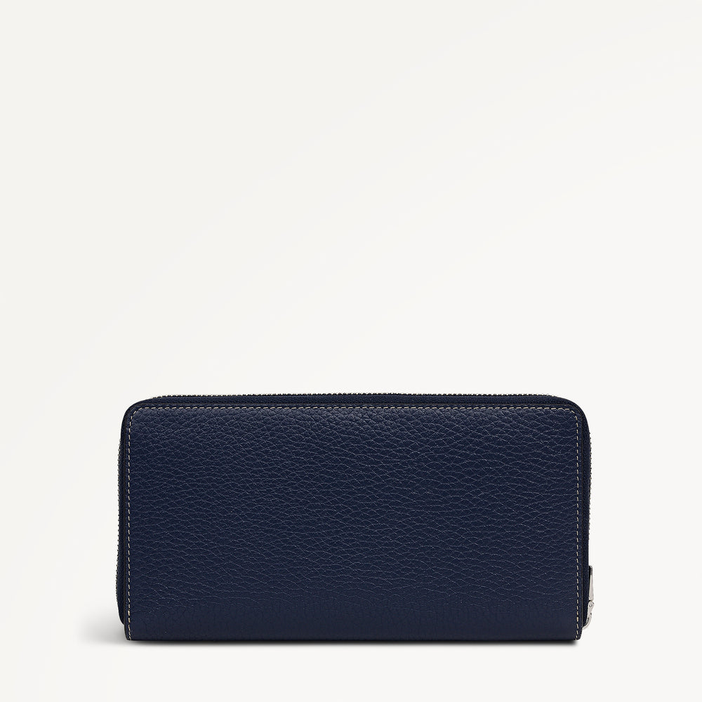 Dukes Place Large Zip Around Purse Naval - 113885
