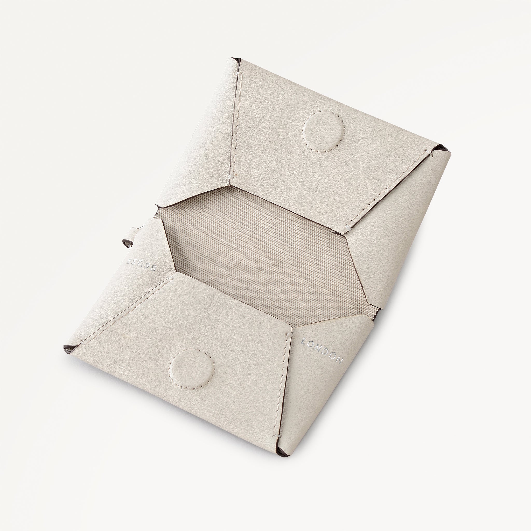 The Connaught Small  Card Holder Salt - 113893