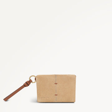 The Connaught - Suede Small  Card Holder Sahara - 113895