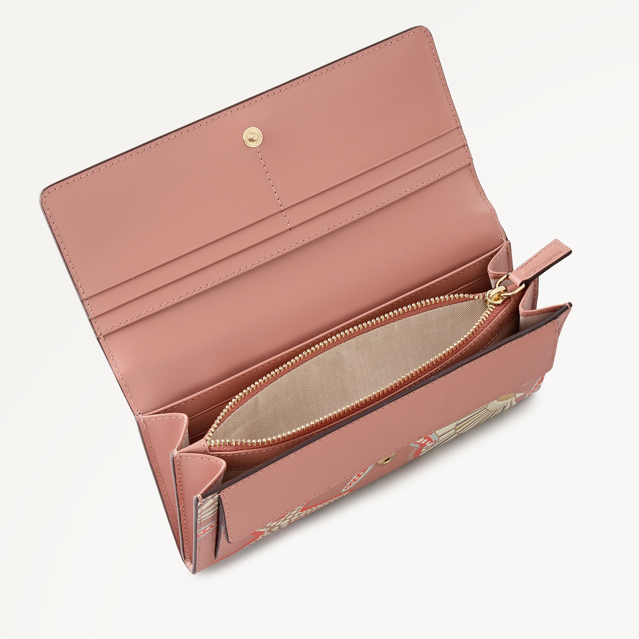 Picton Place - Shell Large Flapover Wallet Carnation - 113903