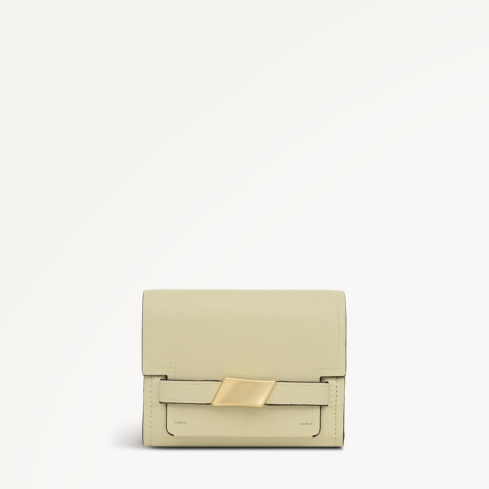 The Christina Medium Flapover Purse Lemongrass