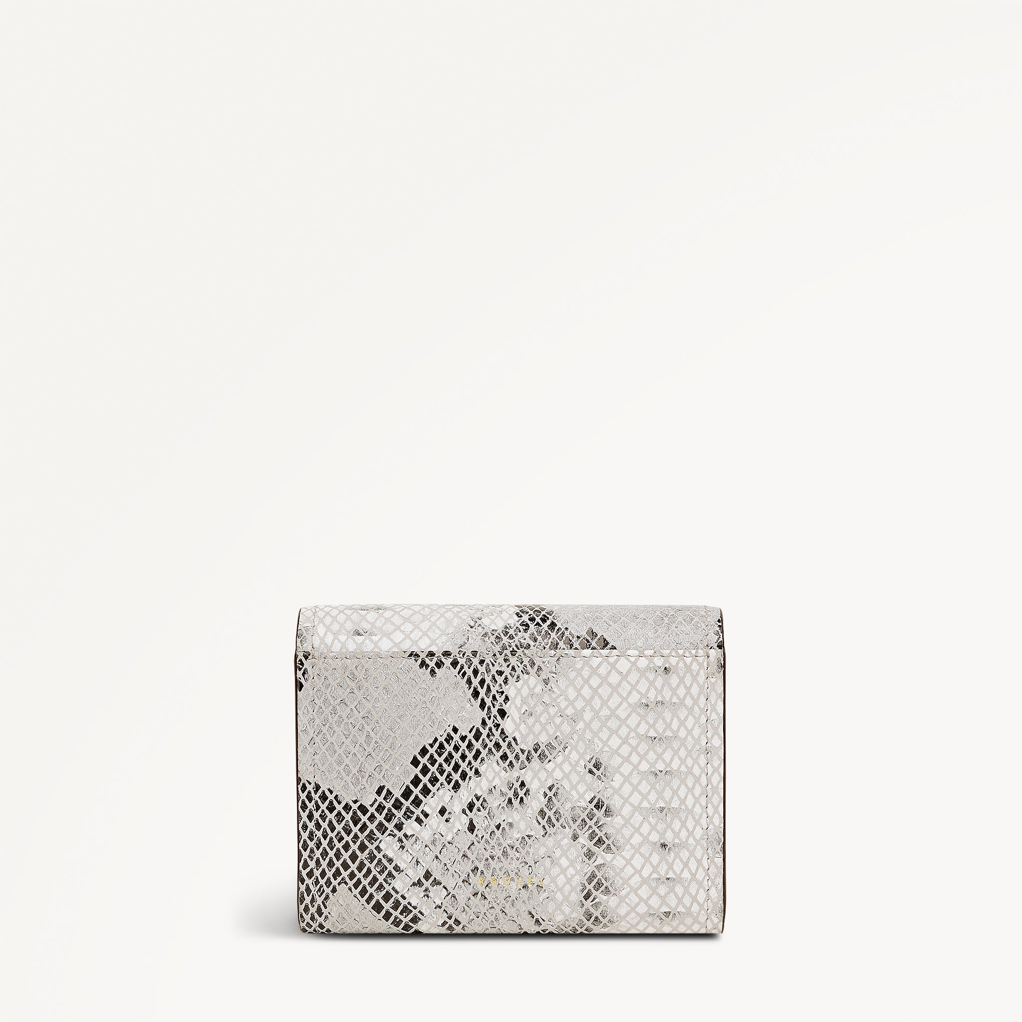 The Christina - Faux Snake Medium Flapover Purse Salt