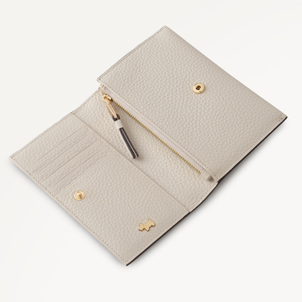 Oak Street Medium Flapover Purse Shell