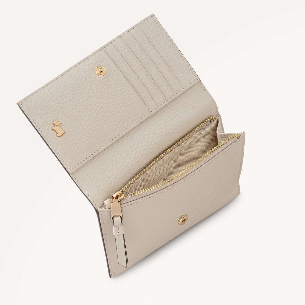 Oak Street Medium Flapover Purse Shell