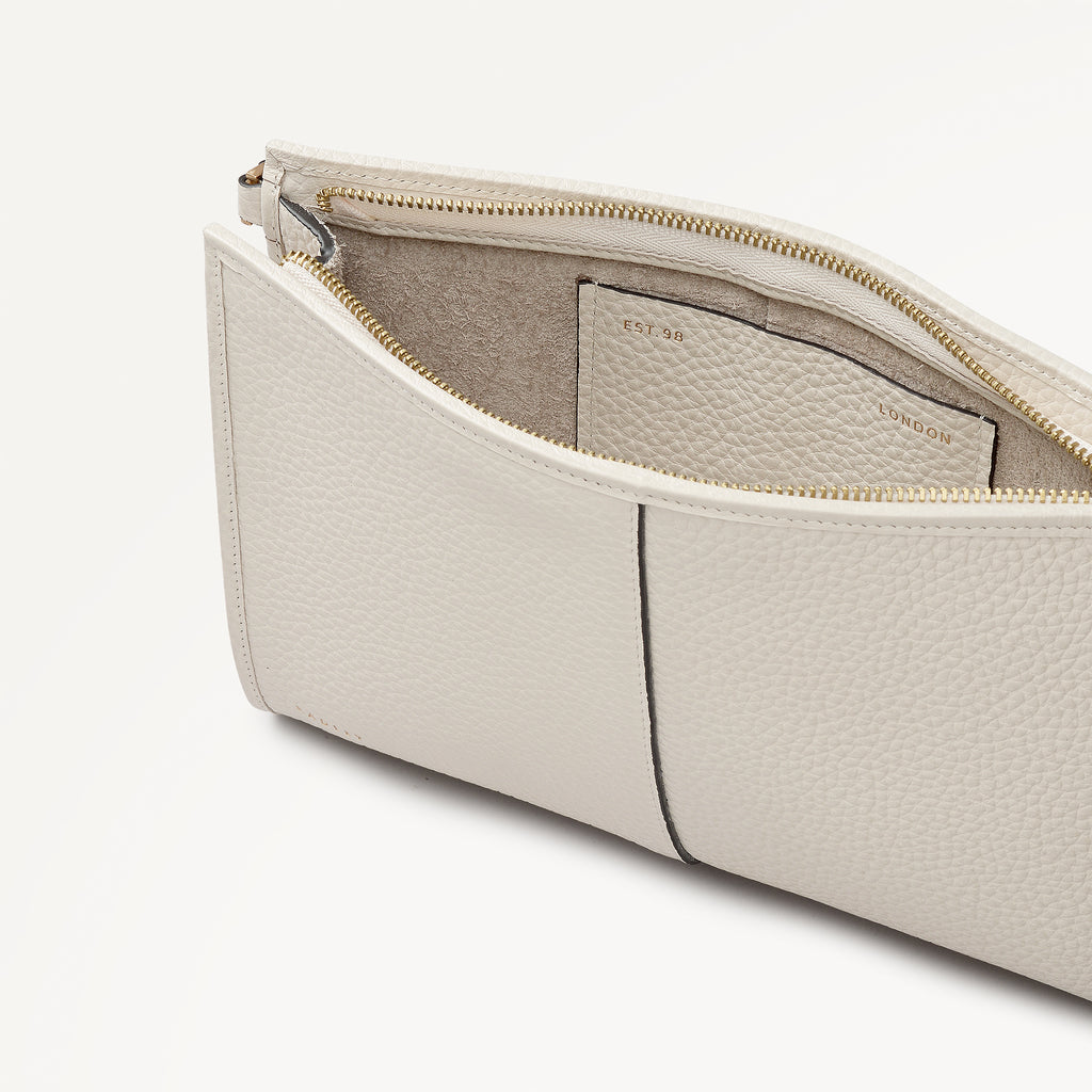 Chiltern Grove Medium Ziptop Pouch in Salt - 113923
