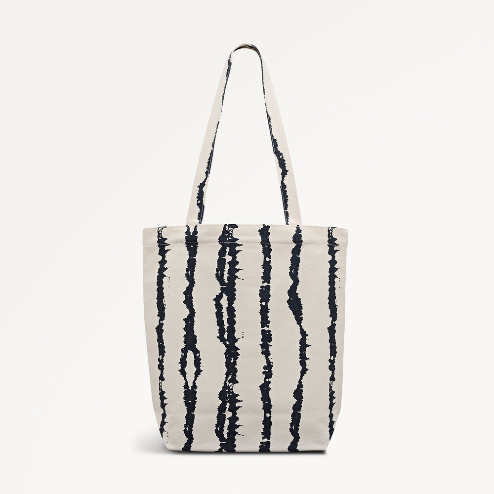 Tie Dye Stripe Medium Open Top Tote Natural - 113931