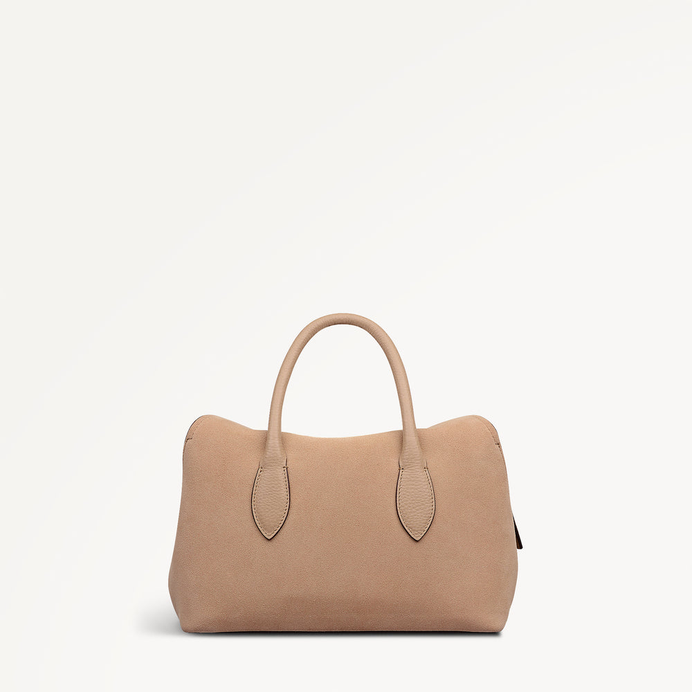 Liverpool Gardens - Suede Small Ziptop Grab Sahara - 113952