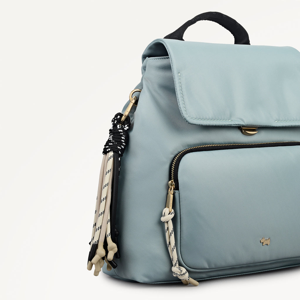 Dighton Close Responsible Medium Flapover Backpack in Green Water - 113979