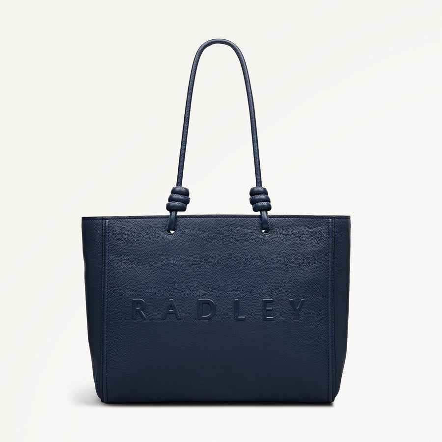 Ridgeway Gardens Large Ziptop Tote Naval - 113984