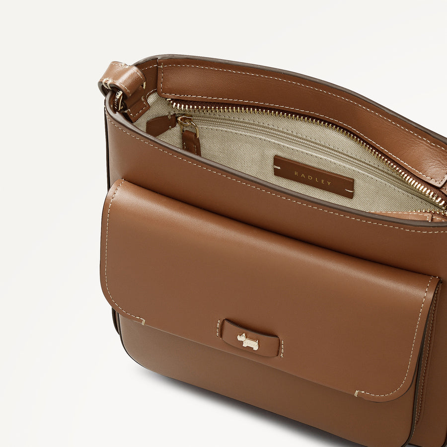 Talbot Way Small Ziptop Cross Body Cognac - 113985