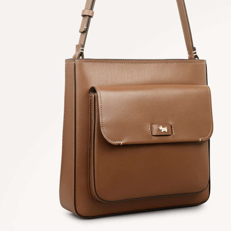 Talbot Way Small Ziptop Cross Body Cognac - 113985