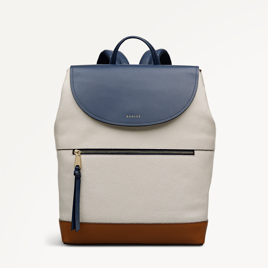 Albion Street - Colourblock Large Flapover Backpack Shell - 113990