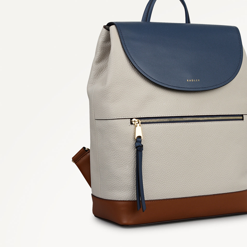 Albion Street - Colourblock Large Flapover Backpack Shell - 113990
