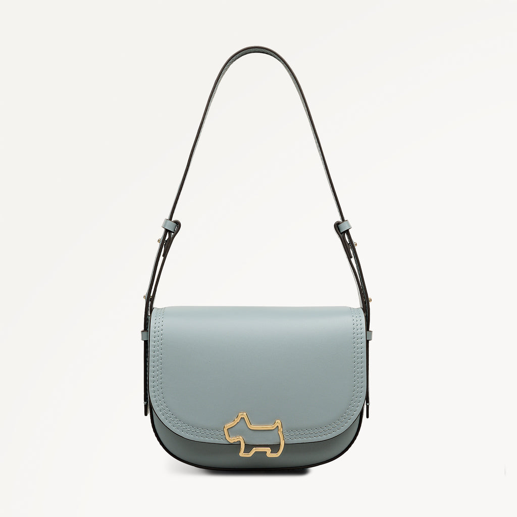 Keswick Mews Medium Flapover Shoulder Green Water - 113993