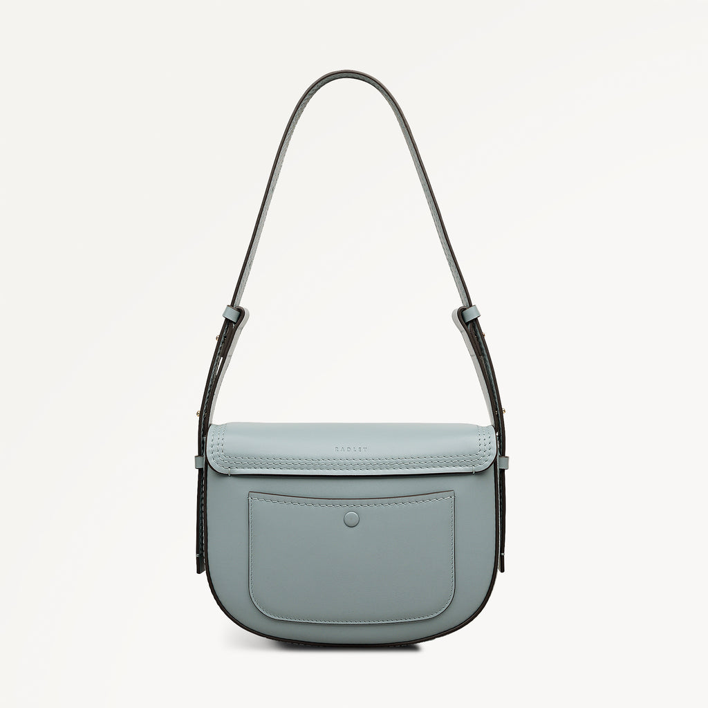 Keswick Mews Medium Flapover Shoulder Green Water - 113993