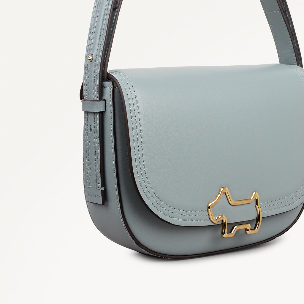 Keswick Mews Medium Flapover Shoulder Green Water - 113993