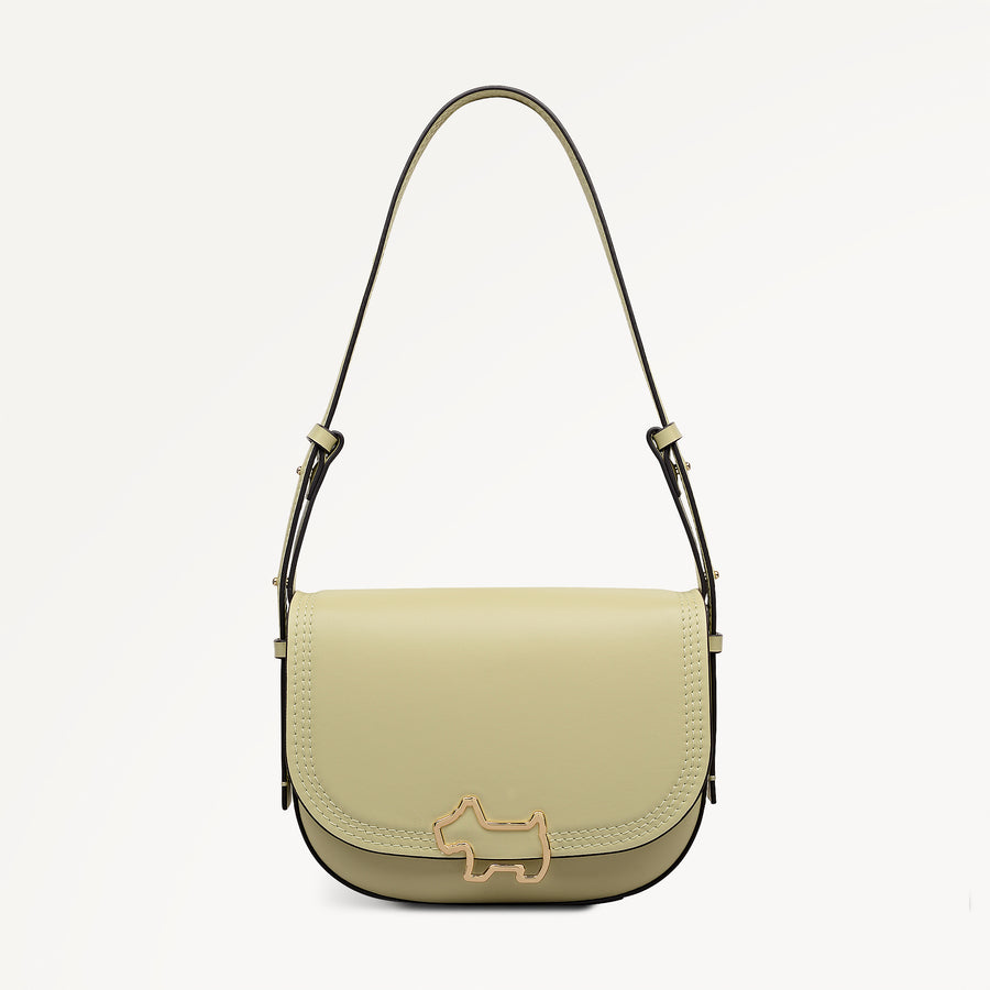 Keswick Mews Medium Flapover Shoulder Lemongrass - 113995