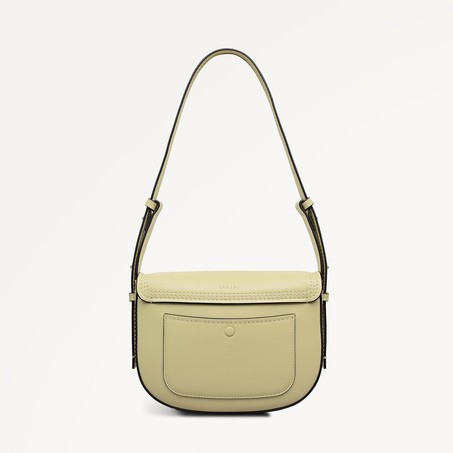 Keswick Mews Medium Flapover Shoulder Lemongrass - 113995
