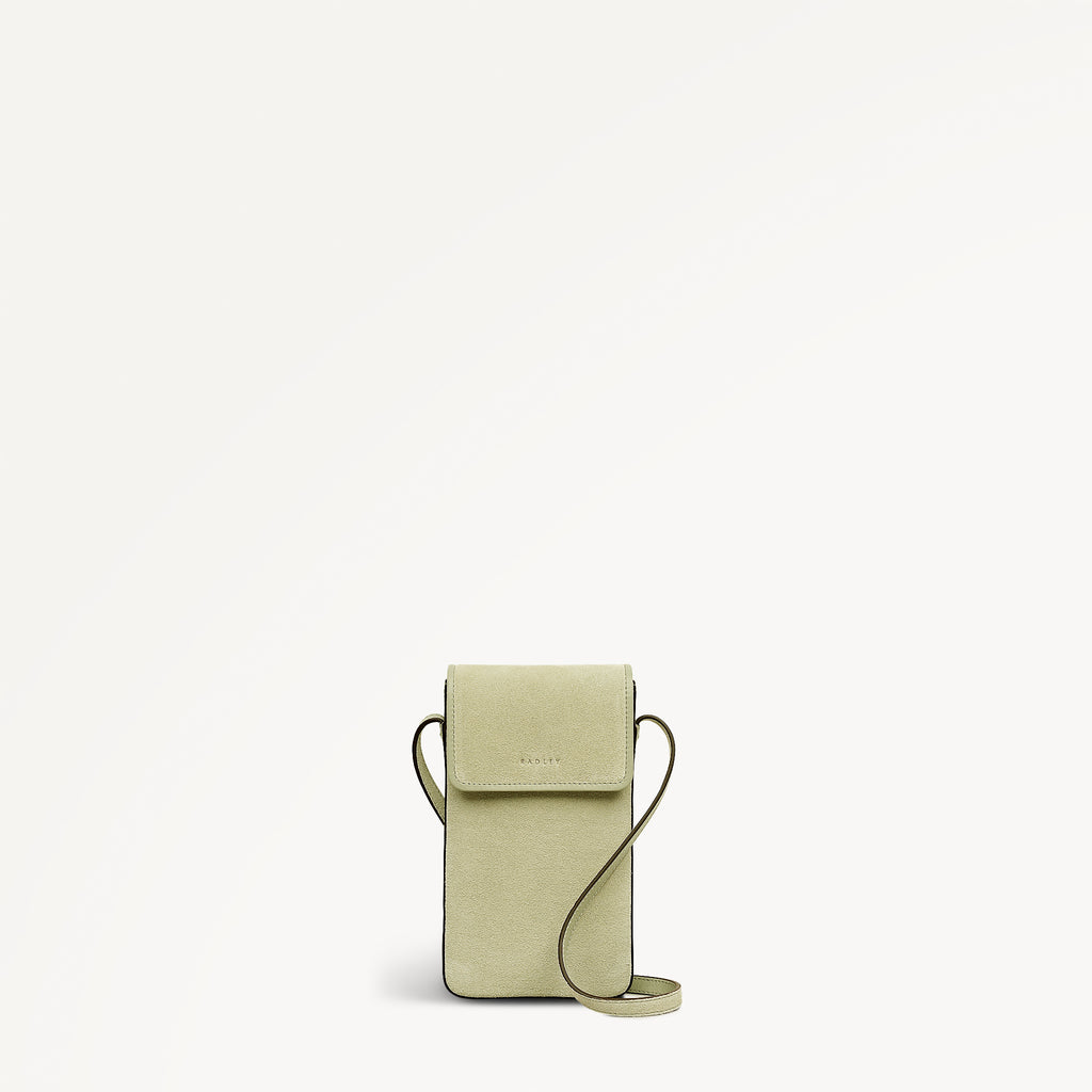 Bramwell Lane - Suede Medium  Phone Cross Body Lemongrass - 113996
