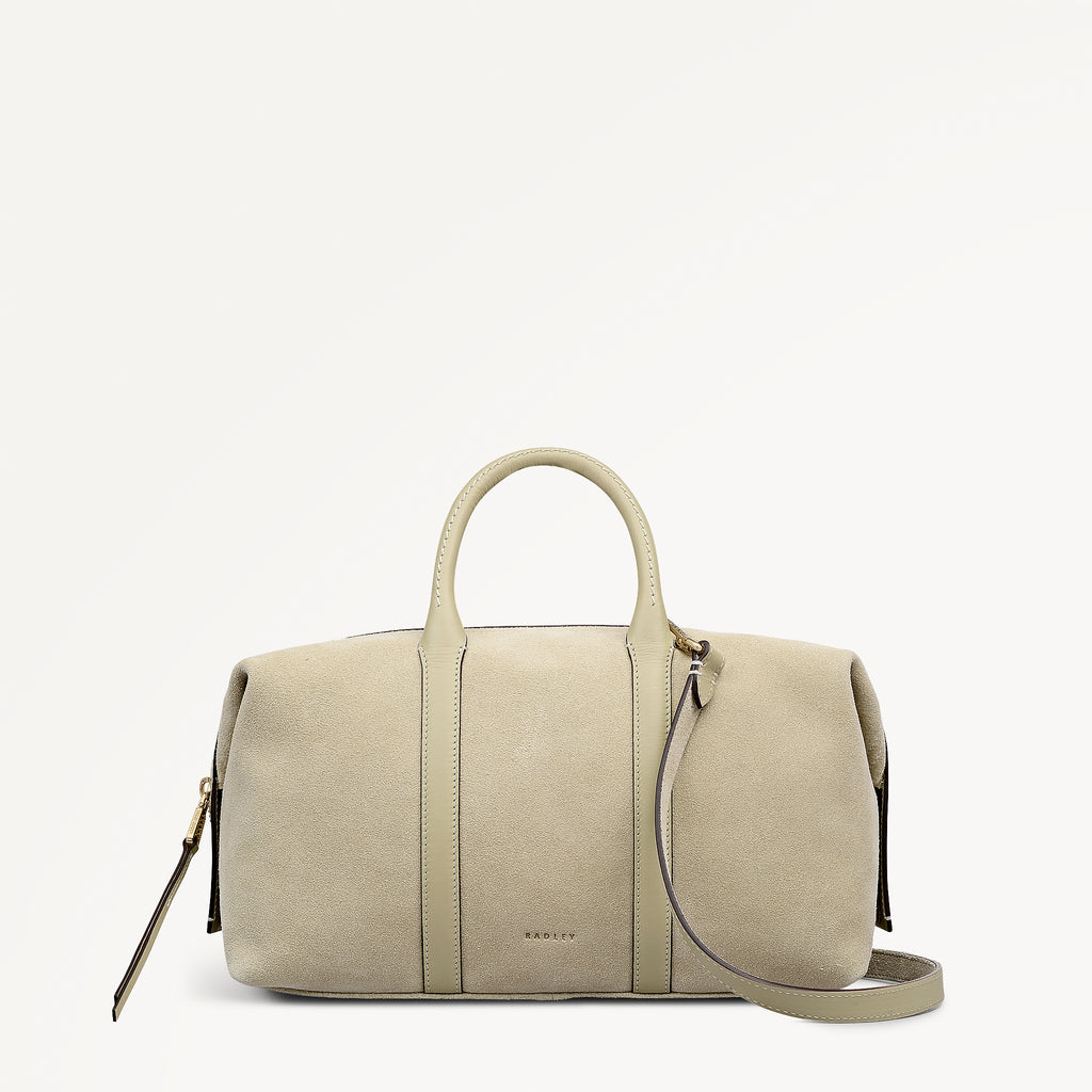 Bramwell Lane - Suede Medium Ziptop Grab Lemongrass - 114000