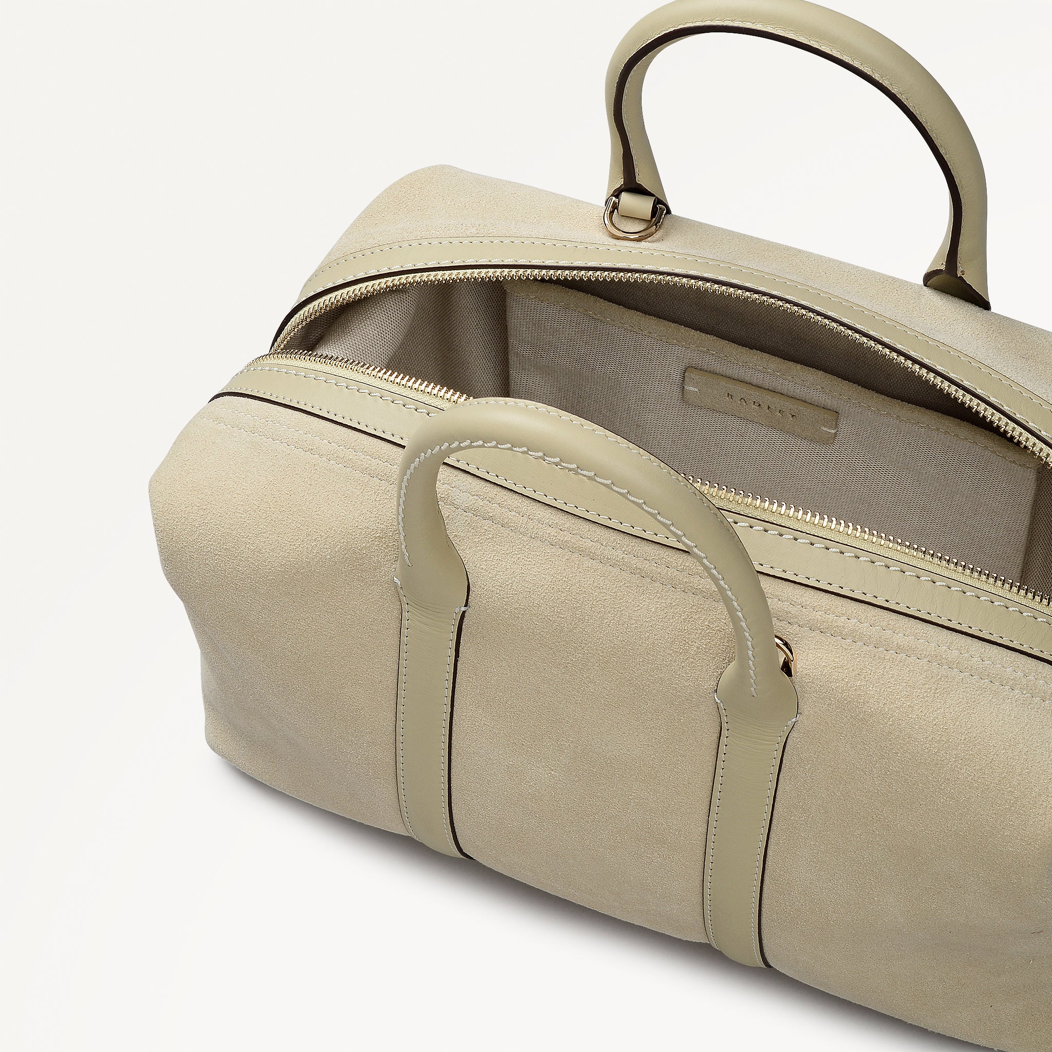 Bramwell Lane - Suede Medium Ziptop Grab Lemongrass - 114000