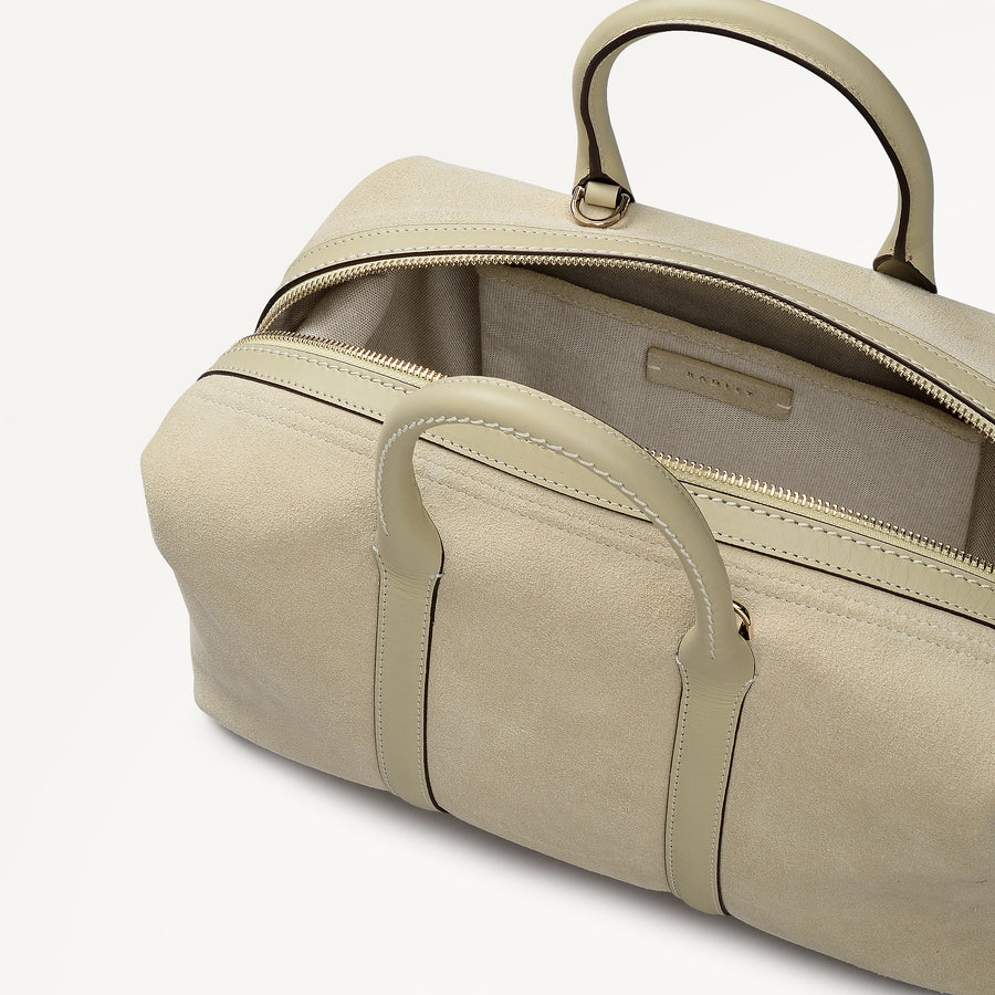 Bramwell Lane - Suede Medium Ziptop Grab Lemongrass - 114000