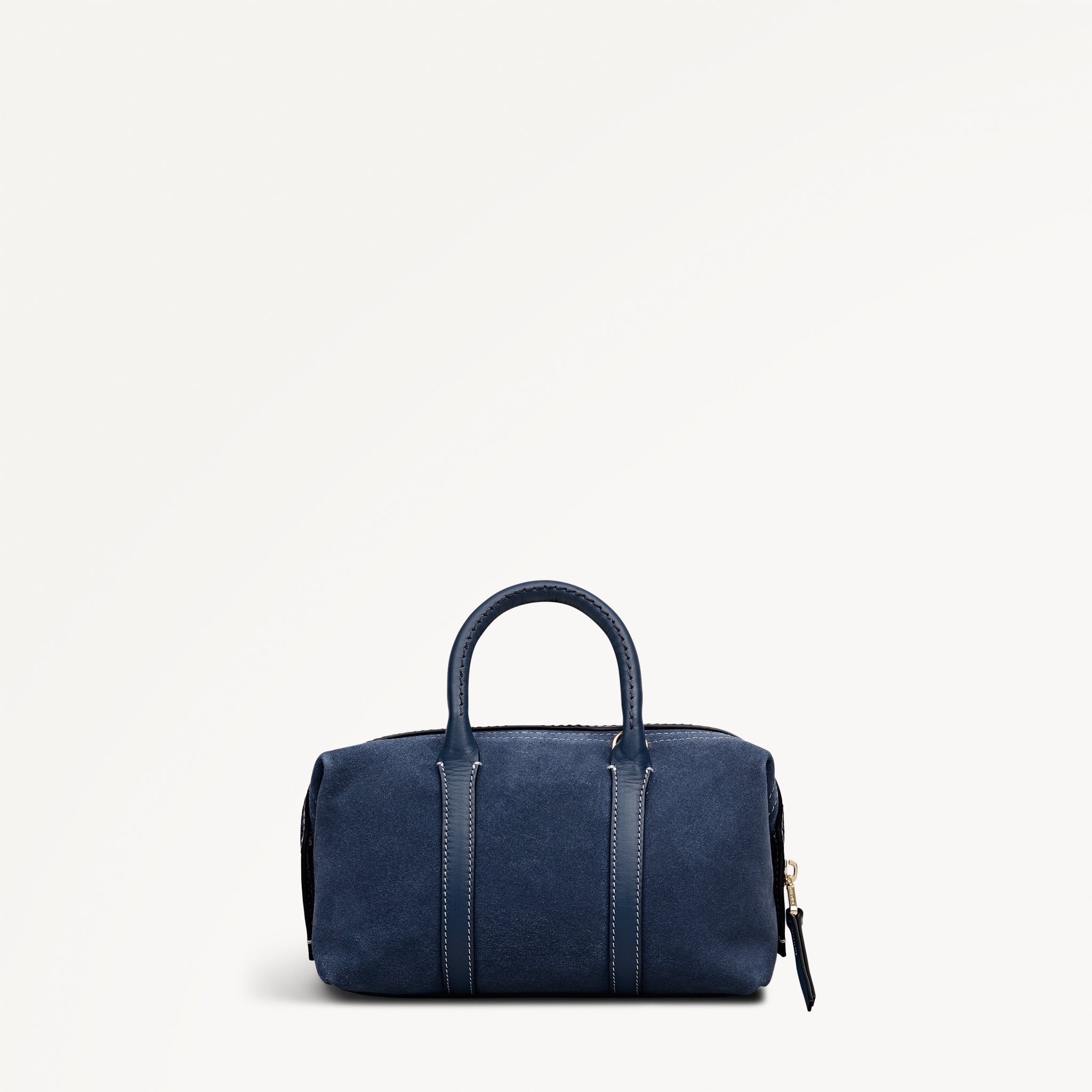 Bramwell Lane - Suede Mini Ziptop Grab Naval - 114001