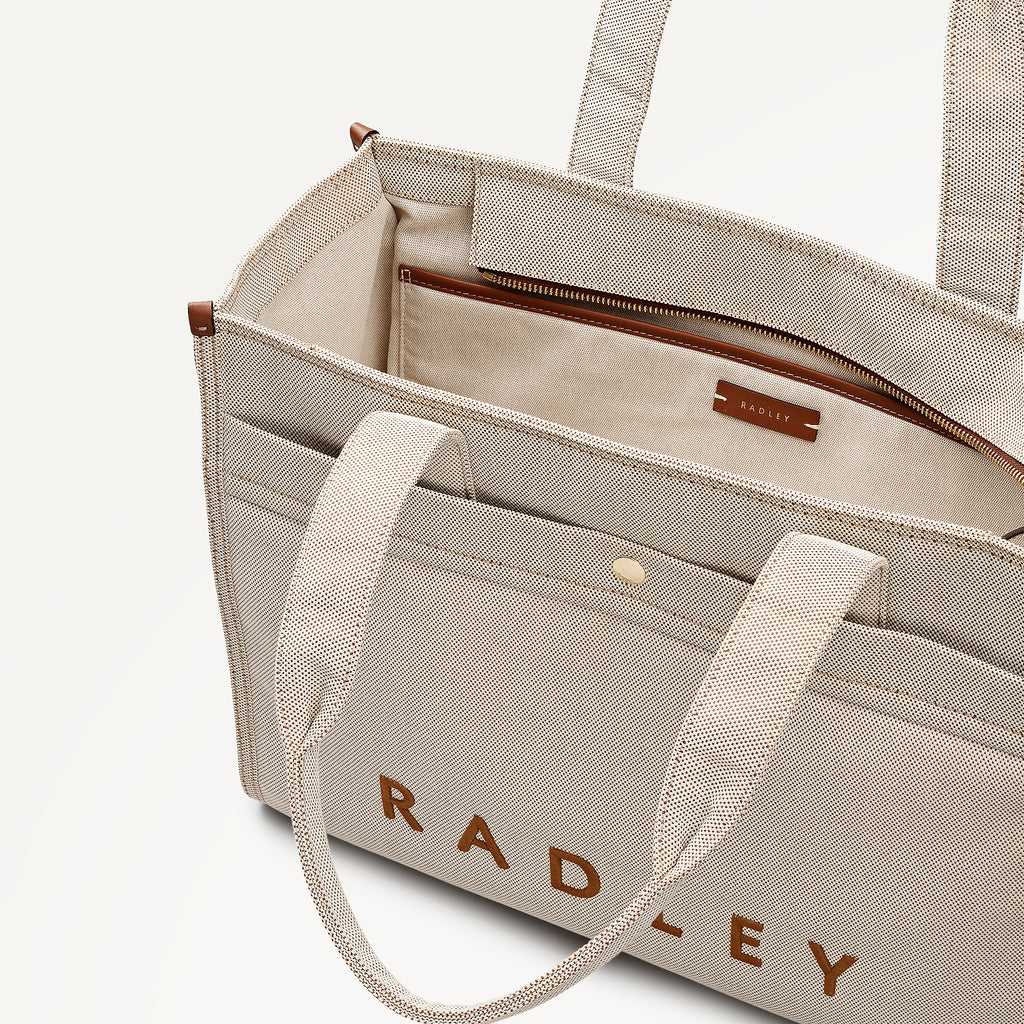 Kenton Mews Large Open Top Tote Natural - 114008