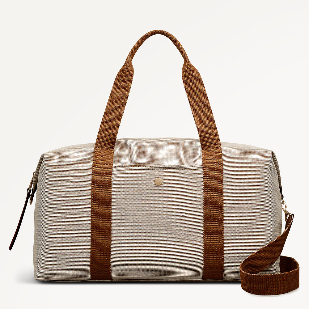 Bramwell Lane Extra Large Ziptop Weekender Natural - 114010