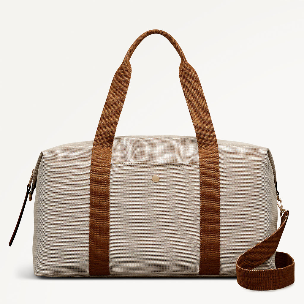 Bramwell Lane Extra Large Ziptop Weekender Natural - 114010