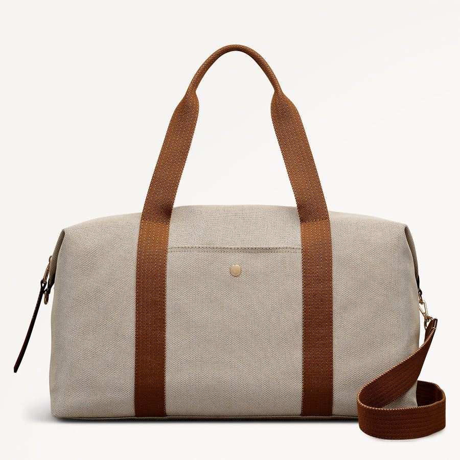 Bramwell Lane Extra Large Ziptop Weekender Natural - 114010