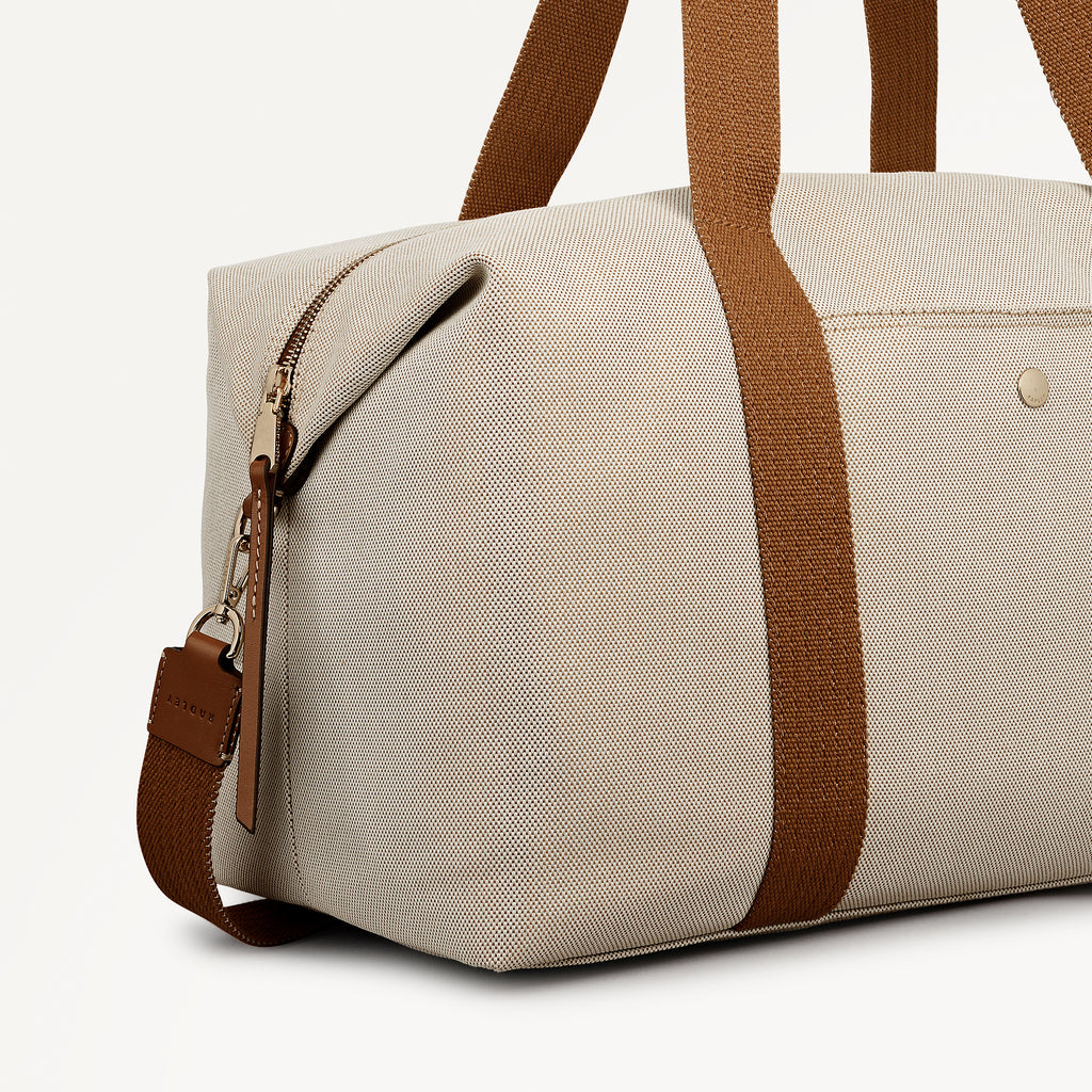 Bramwell Lane Extra Large Ziptop Weekender Natural - 114010