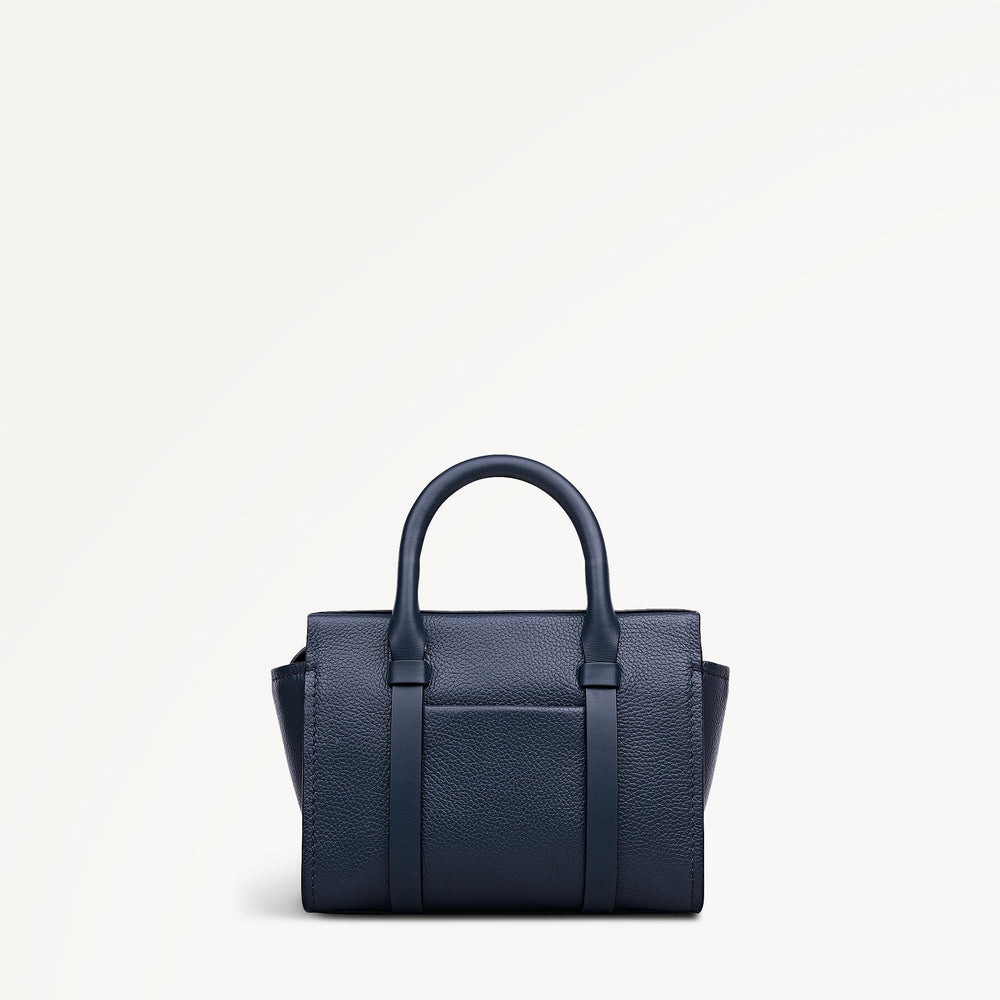 Westover Lane Small Ziptop Grab in Naval Blue - 114025