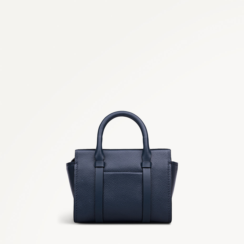Westover Lane Small Ziptop Grab in Naval Blue - 114025