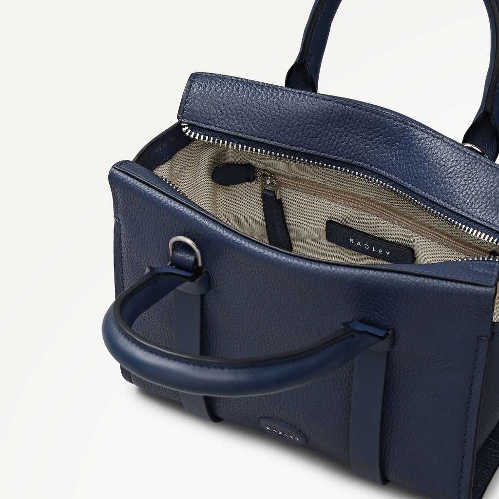 Westover Lane Small Ziptop Grab in Naval Blue - 114025