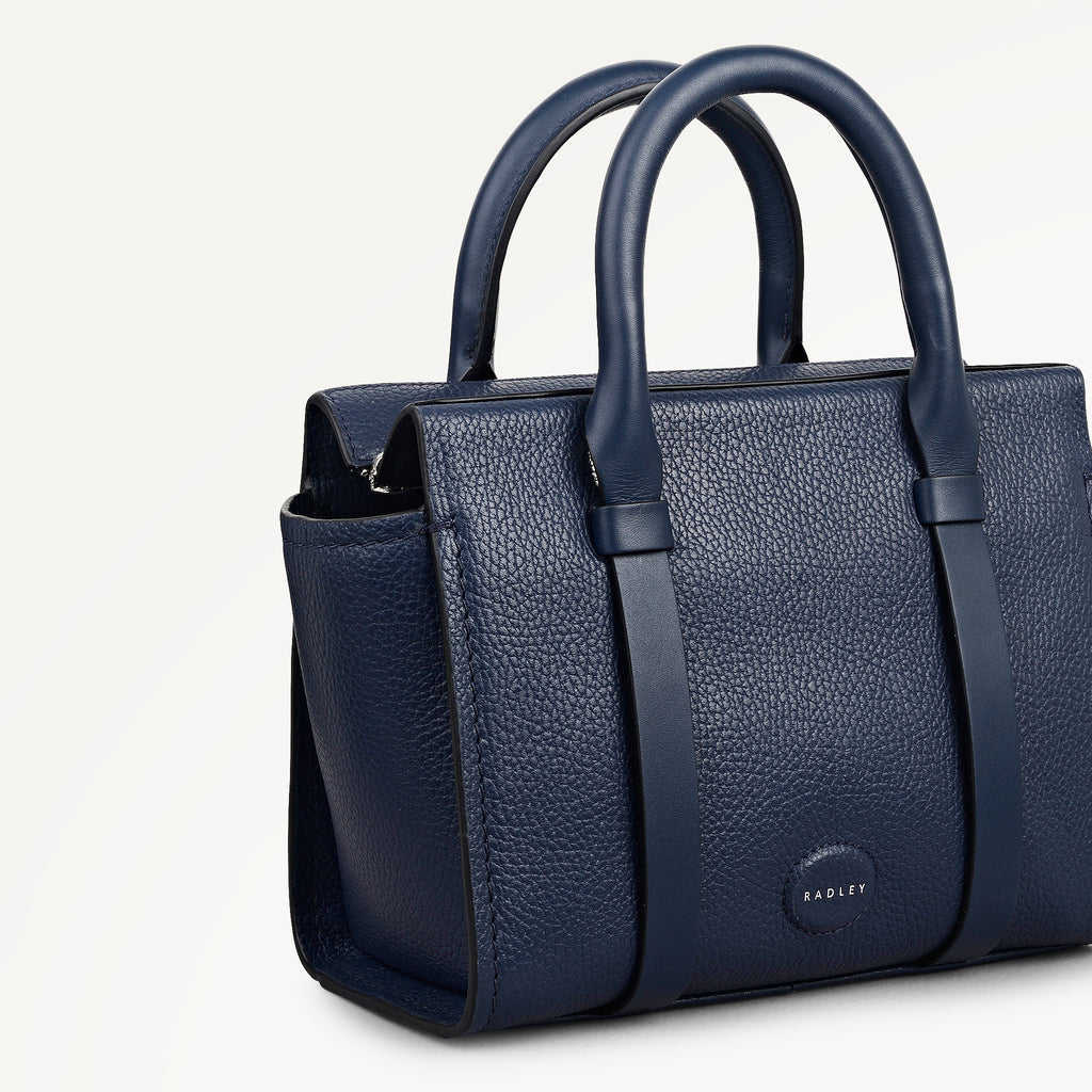 Westover Lane Small Ziptop Grab in Naval Blue - 114025