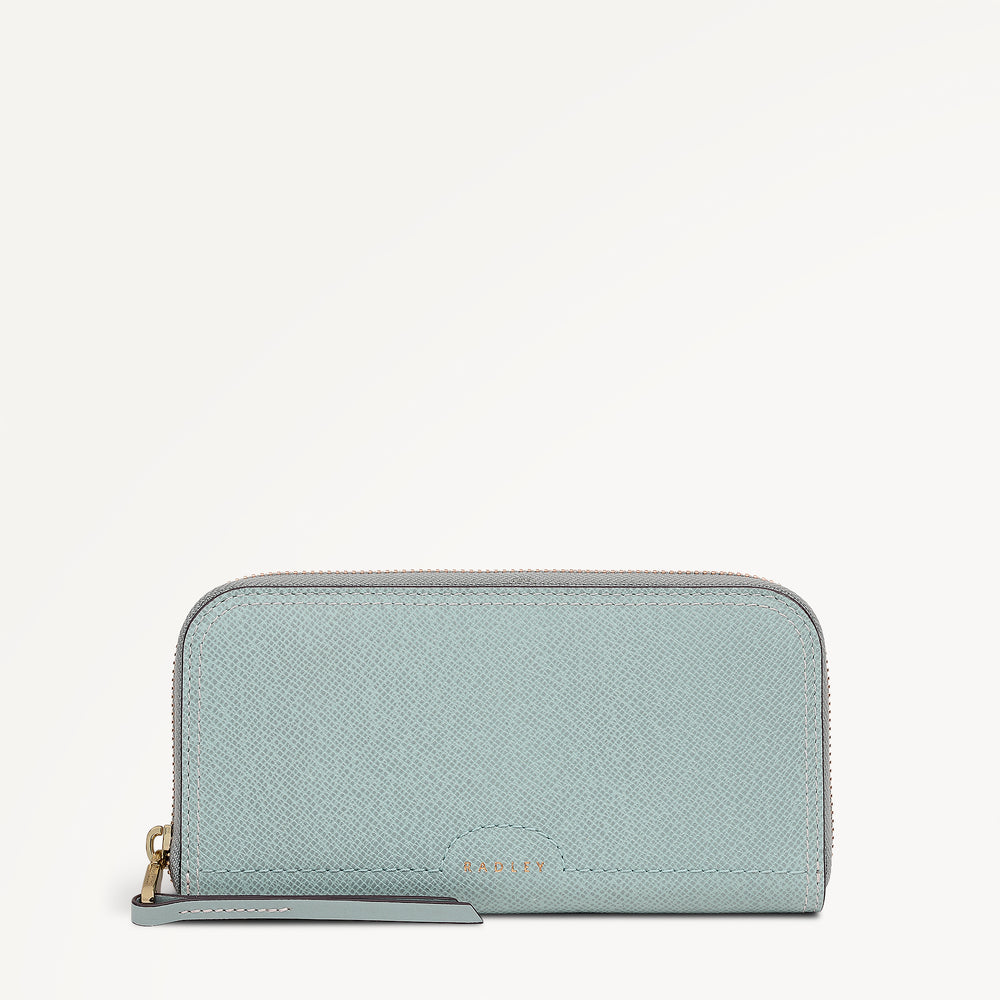 Bramwell Lane Large Zip Around Purse Green Water - 114082