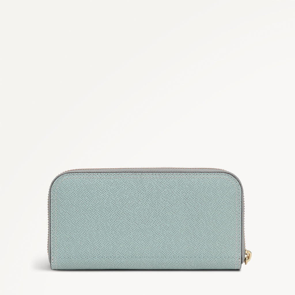 Bramwell Lane Large Zip Around Purse Green Water - 114082