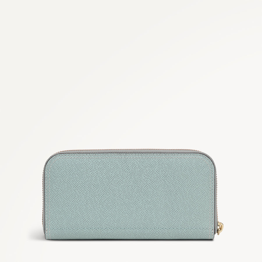 Bramwell Lane Large Zip Around Purse Green Water - 114082