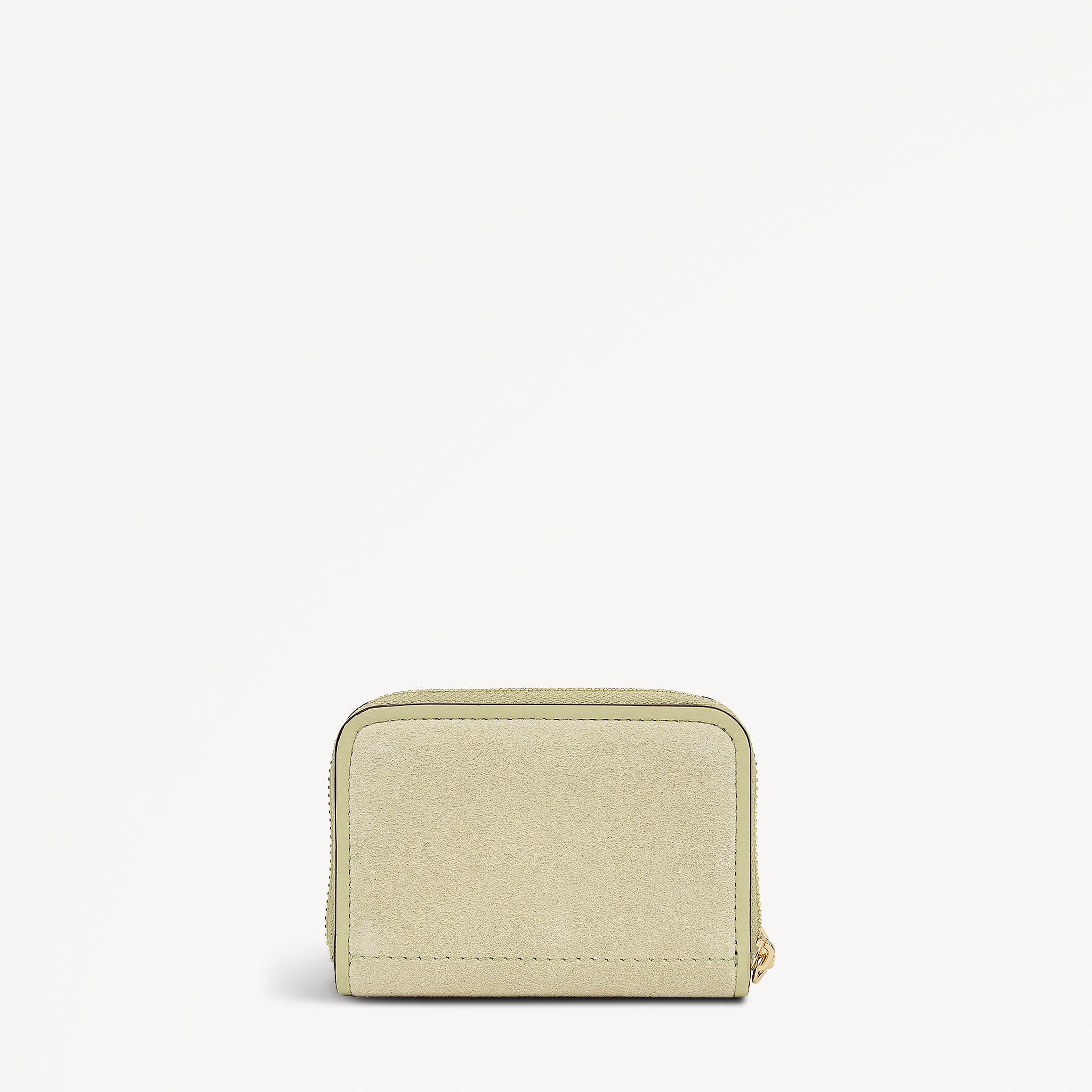 Bramwell Lane - Suede Small Zip Around Purse Lemongrass - 114083