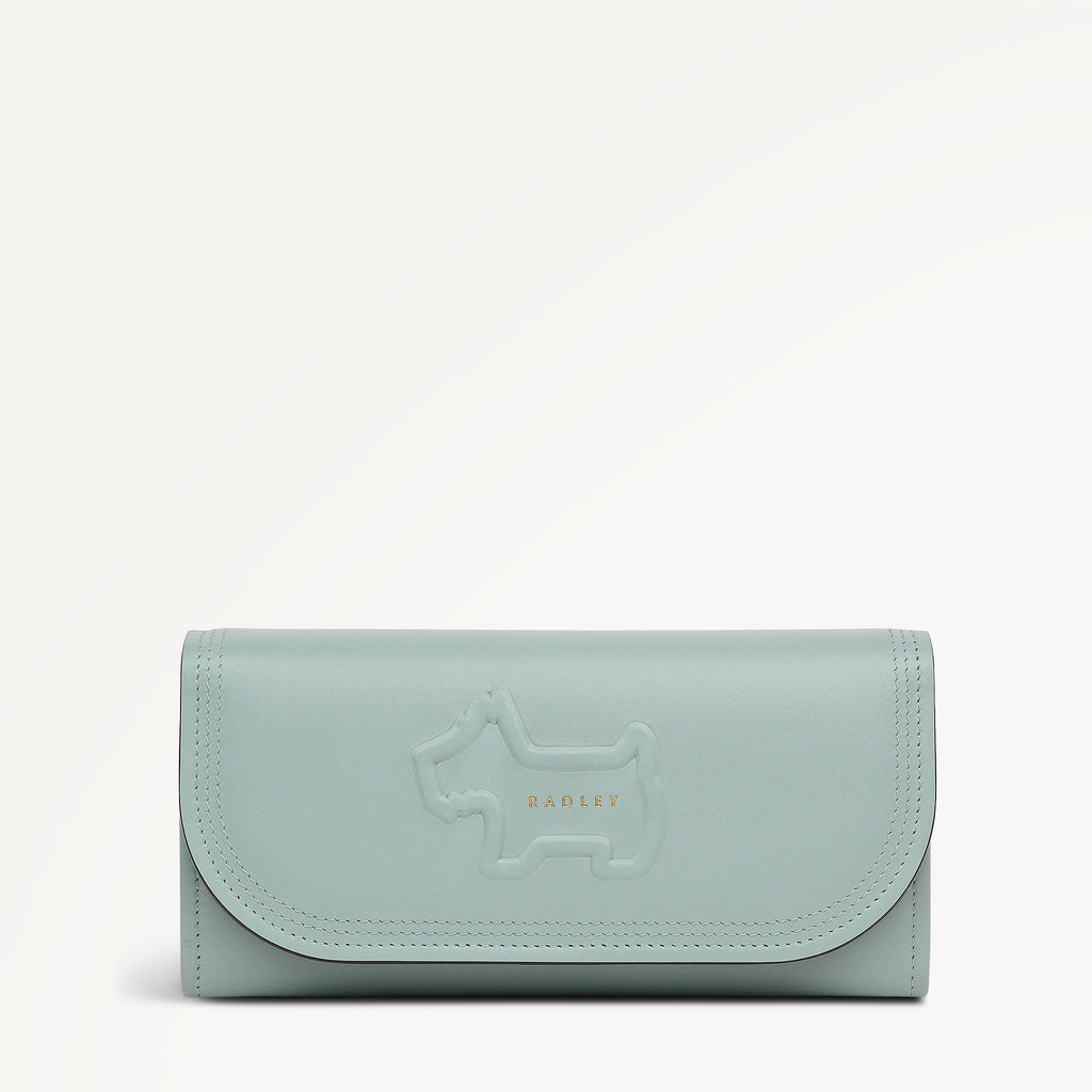 Keswick Mews Large Flapover Purse Green Water - 114085